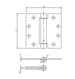 Spring bản lề đơn SBLĐ-3.01.146