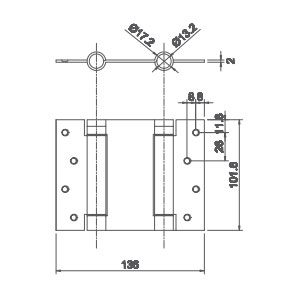 Bản lề đôi Spring BLD-03.01.14
