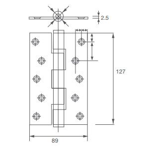 Bản lề cửa 2BB BLC- 3.01.141