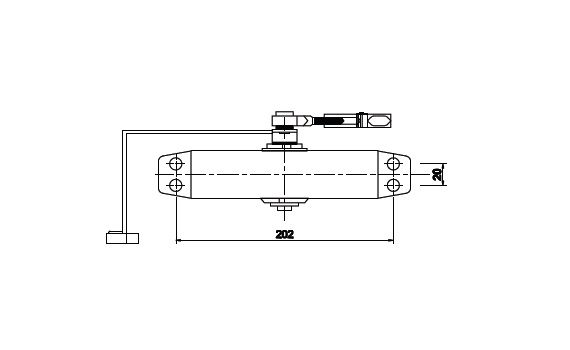 Tay đẩy hơi gắn nổi TDH-7.12.620