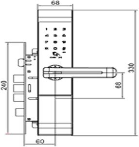 Khóa vân tay KVT-8.13.401