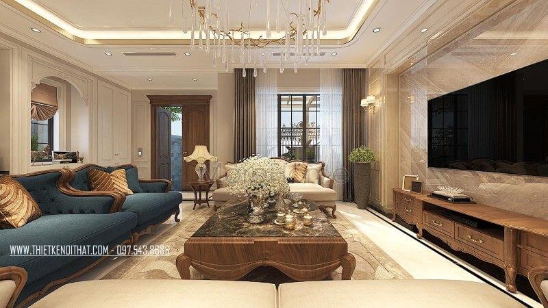 Thiết kế nội thất biệt thự Vinhomes RiverSide