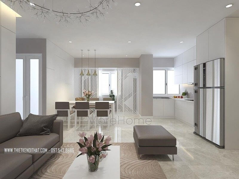 Thiết kế nội thất căn hộ chung cư tại Bắc Giang