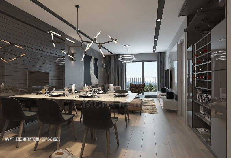 Thiết kế nội thất chung cư The Legend