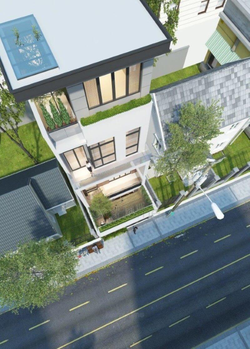 Thiết kế biệt thự phố Thiết kế kiến trúc biệt thự phố