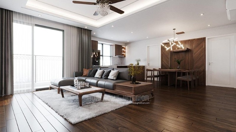 Thiết kế nội thất gỗ óc chó