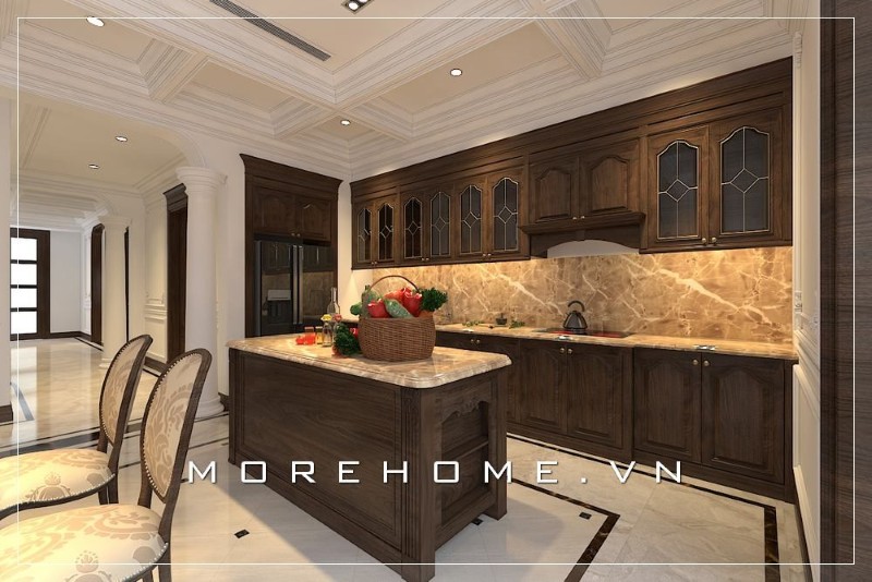 Thiết kế nội thất gỗ óc chó