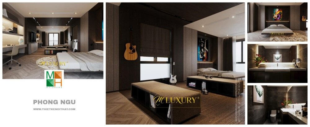 Thiết kế phòng ngủ đôi