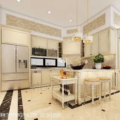  Tủ bếp tân cổ điển tại Quảng Ninh