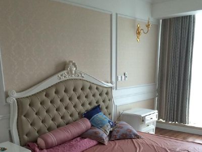 Thi công giấy dán tường tại Mandarin Garden Hòa Phát - Anh Tuấn