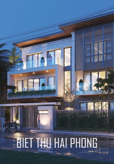 Thiết kế biệt thự 3 tầng hiện đại, đẹp, sang trọng tại Hải Phòng