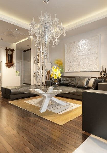 Thiết kế nội thất căn hộ chung cư cao cấp FLC hiện đại