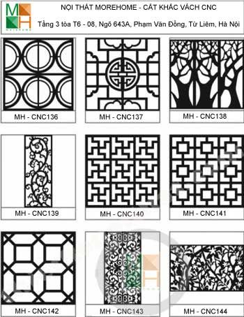 Mẫu vách ngăn cnc 017