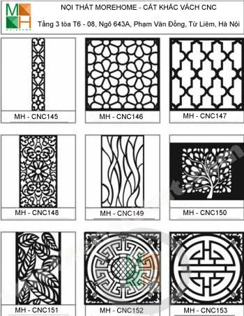 Mẫu vách ngăn cnc 018