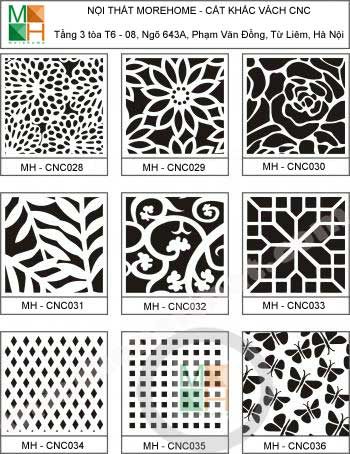 Mẫu vách ngăn cnc 004
