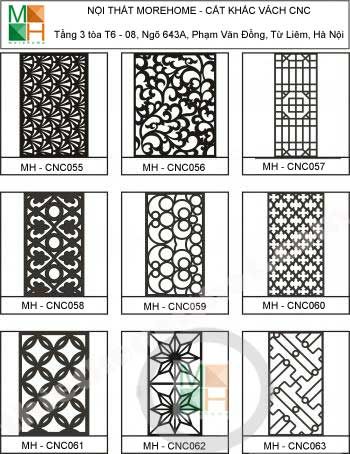  Mẫu vách ngăn cnc 007