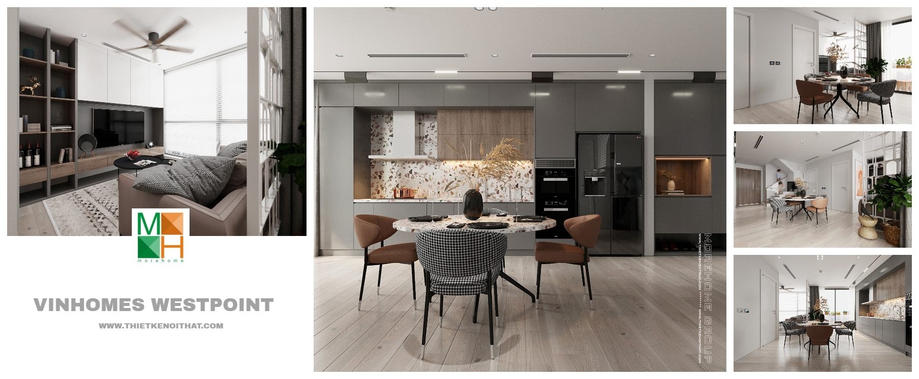 Thiết kế nội thất chung cư Vinhomes Westpoint Đỗ Đức Dục Hà Nội