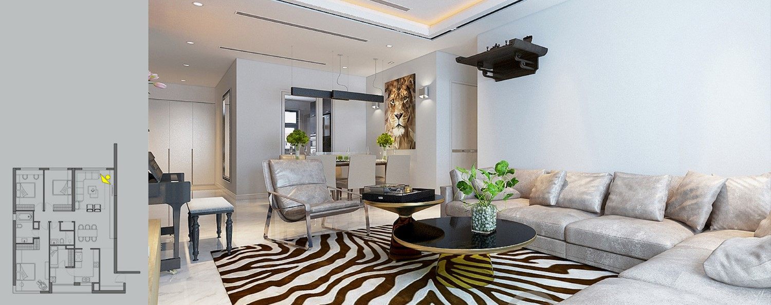 Thiết kế thi công nội thất căn hộ hiện đại tại chung cư cao cấp Mulberry Lane - Anh Thanh