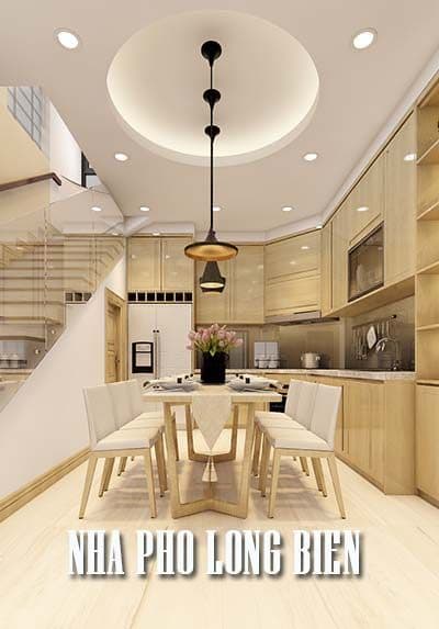 Thiết kế nội thất nhà phố Long Biên màu sắc trẻ trung, hiện đại