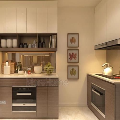  Tủ bếp gỗ công nghiệp laminate tại chung cư ngoại giao đoàn