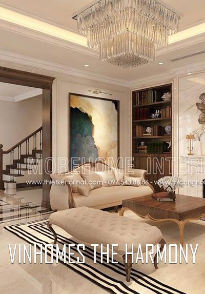 Thiết kế nội thất biệt thự Vinhomes The Harmony