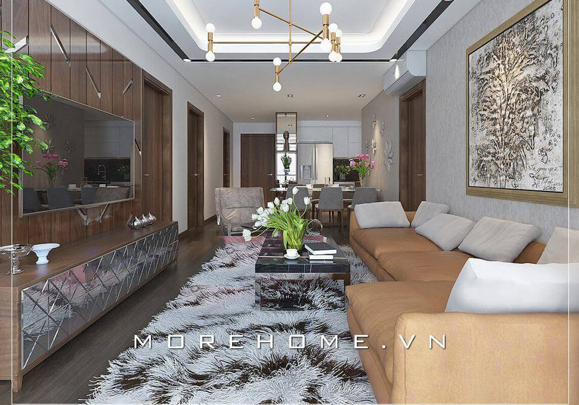 Các ý tưởng thiết kế phòng khách chung cư đẹp
