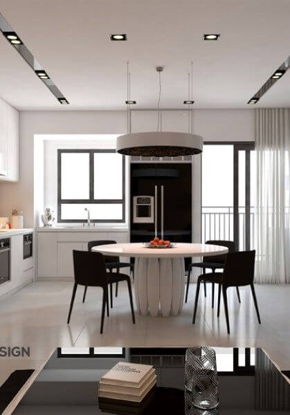 Thiết kế nội thất căn hộ chung cư hiện đại đẹp Giảng Võ Hà Nội