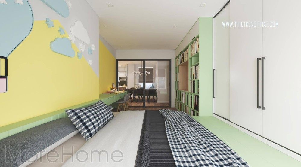 Thiết kế nội thất chung cư season avenue 3 phòng ngủ tại Mỗ Lao Hà Đông