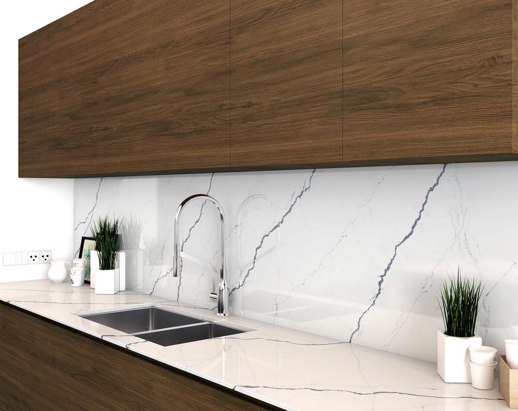 Đá nhân tạo Vicostone vân sét xám