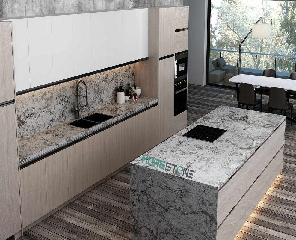 Đá nhân tạo Vicostone vân vũ xám - BQ8829