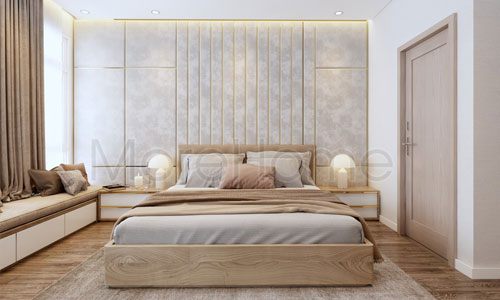 Mẫu giường ngủ đẹp cho nhà phố Vạn Phúc