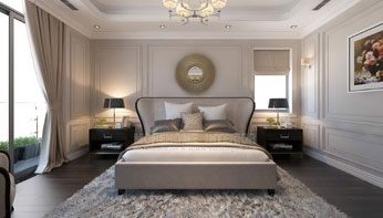Mẫu giường ngủ tân cổ điển đẹp cho biệt thự tại Imperia Garden