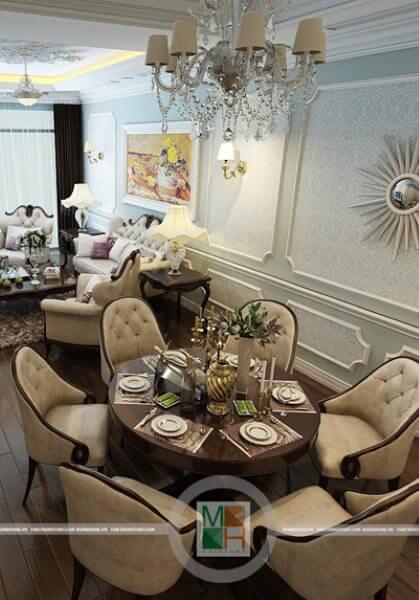  Thiết kế nội thất phong cách tân cổ điển chung cư RoyalCity