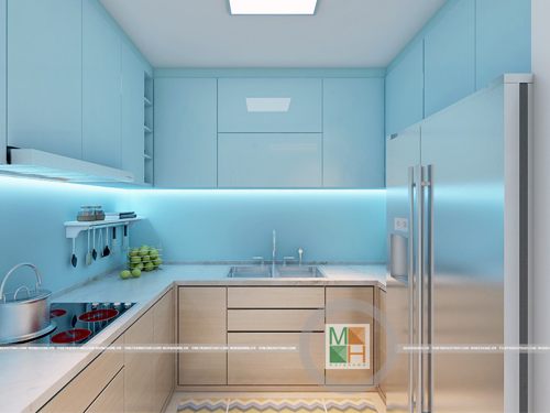 Kính màu ốp bếp tại quận Gò Vấp