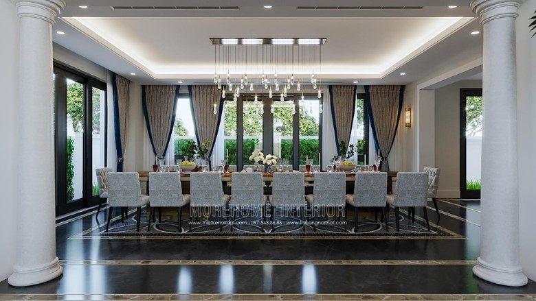 Bàn ăn biệt thự vinhomes imperia hải phòng