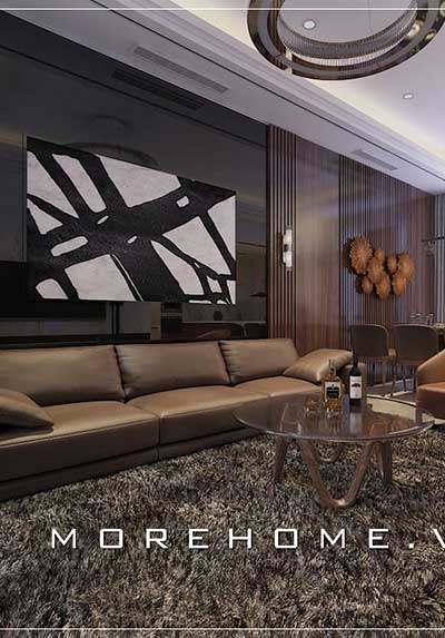 BST thiết kế phòng khách chung cư hiện đại, đẹp, sang trọng.