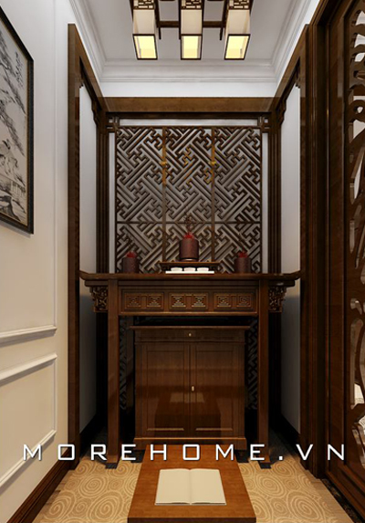 Top 25 mẫu phòng thờ đẹp cho nhà ống hiện đại, sang trọng