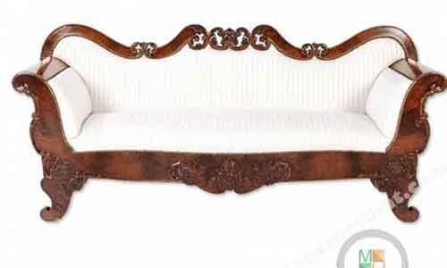 Sofa dài bọc nỉ cổ điển