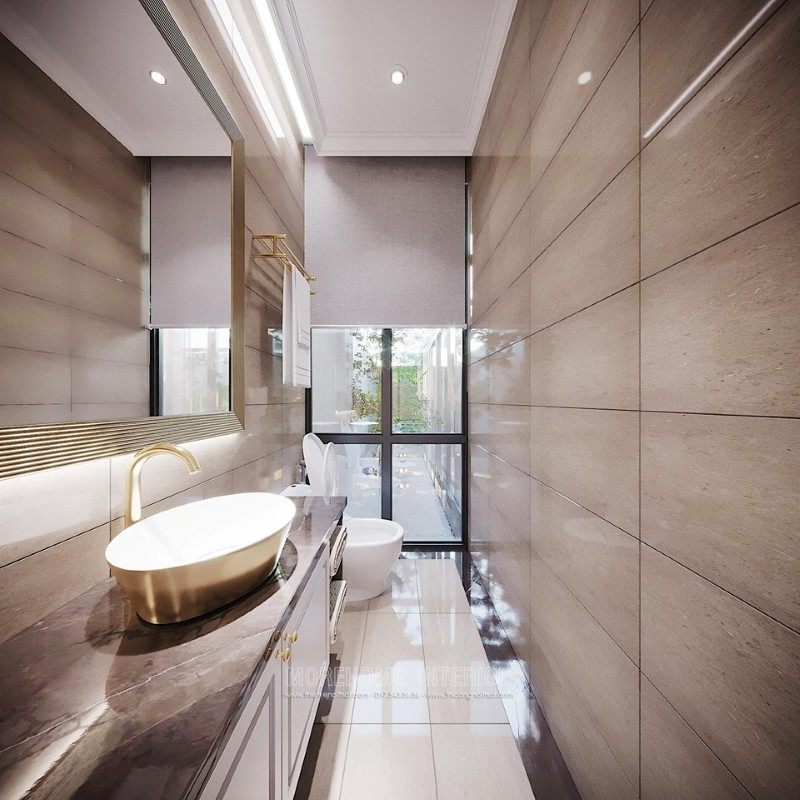 Thiết kế phòng tắm, nhà vệ sinh biệt thự ciputra tây hồ hà nội