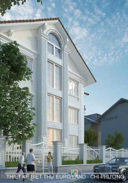 Thiết kế kiến trúc và nội thất biệt thự Euro Land tân cổ điển sang trọng