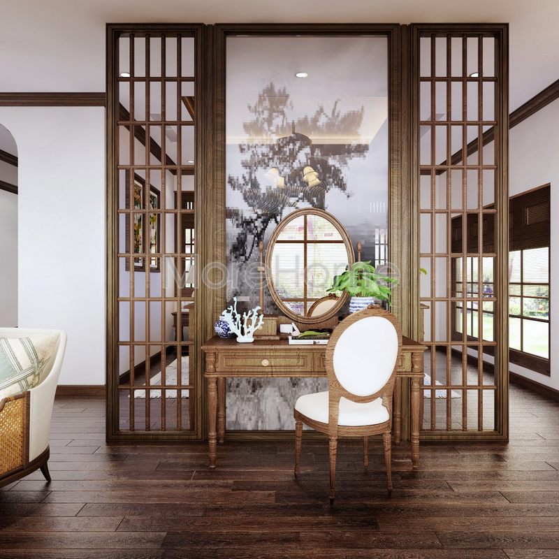 Thiết kế nội thất biệt thự gỗ đẹp TP Pleiku Gia Lai