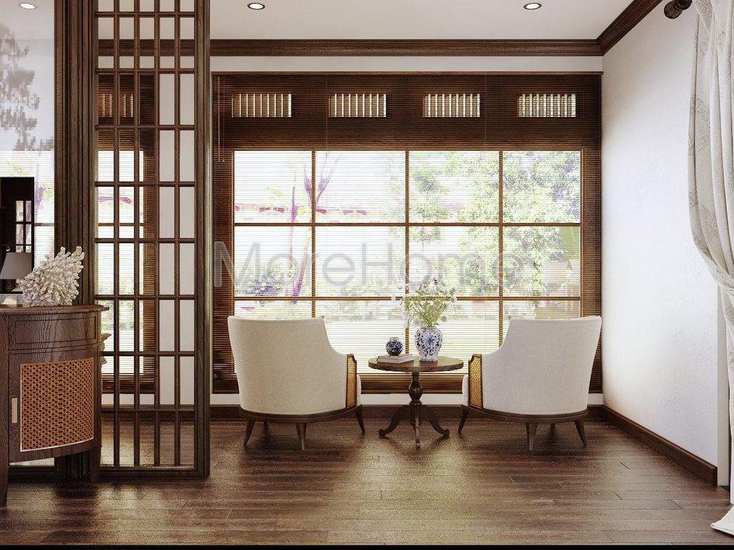 Thiết kế nội thất biệt thự gỗ đẹp TP Pleiku Gia Lai