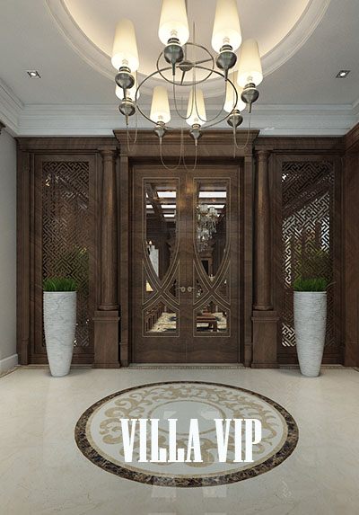 Thiết kế biệt thự cao cấp gỗ óc chó tự nhiên cao cấp nhập khẩu