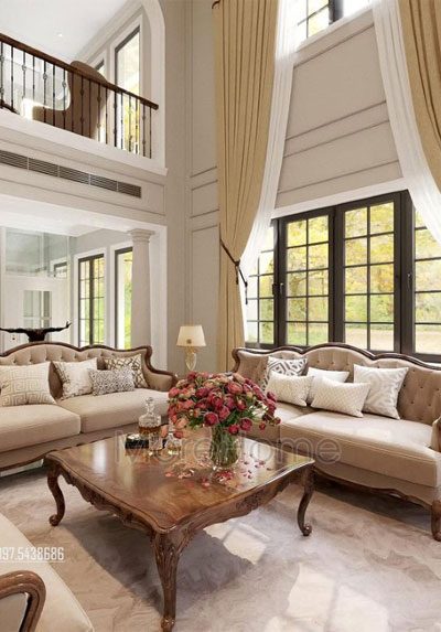  Mê mẩn với các mẫu thiết kế nội thất biệt thự gỗ óc chó đầy sang trọng