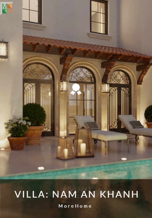 Thiết kế kiến trúc biệt thự Địa Trung Hải cao cấp tại Vista Lago Nam An Khánh