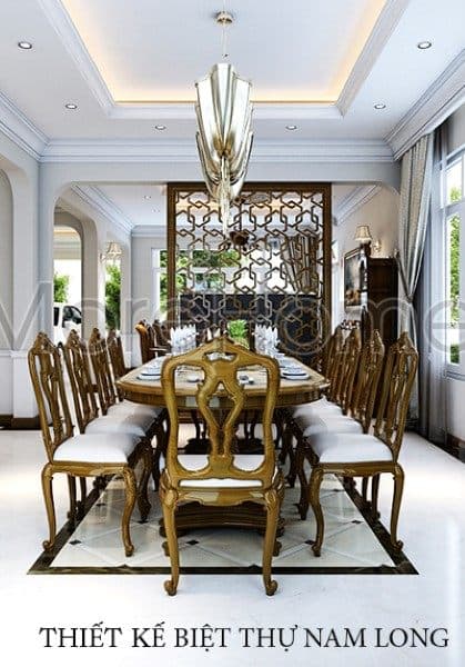 Thiết kế nội thất biệt thự Nam Long Tp. Hồ Chí Minh gỗ tự nhiên