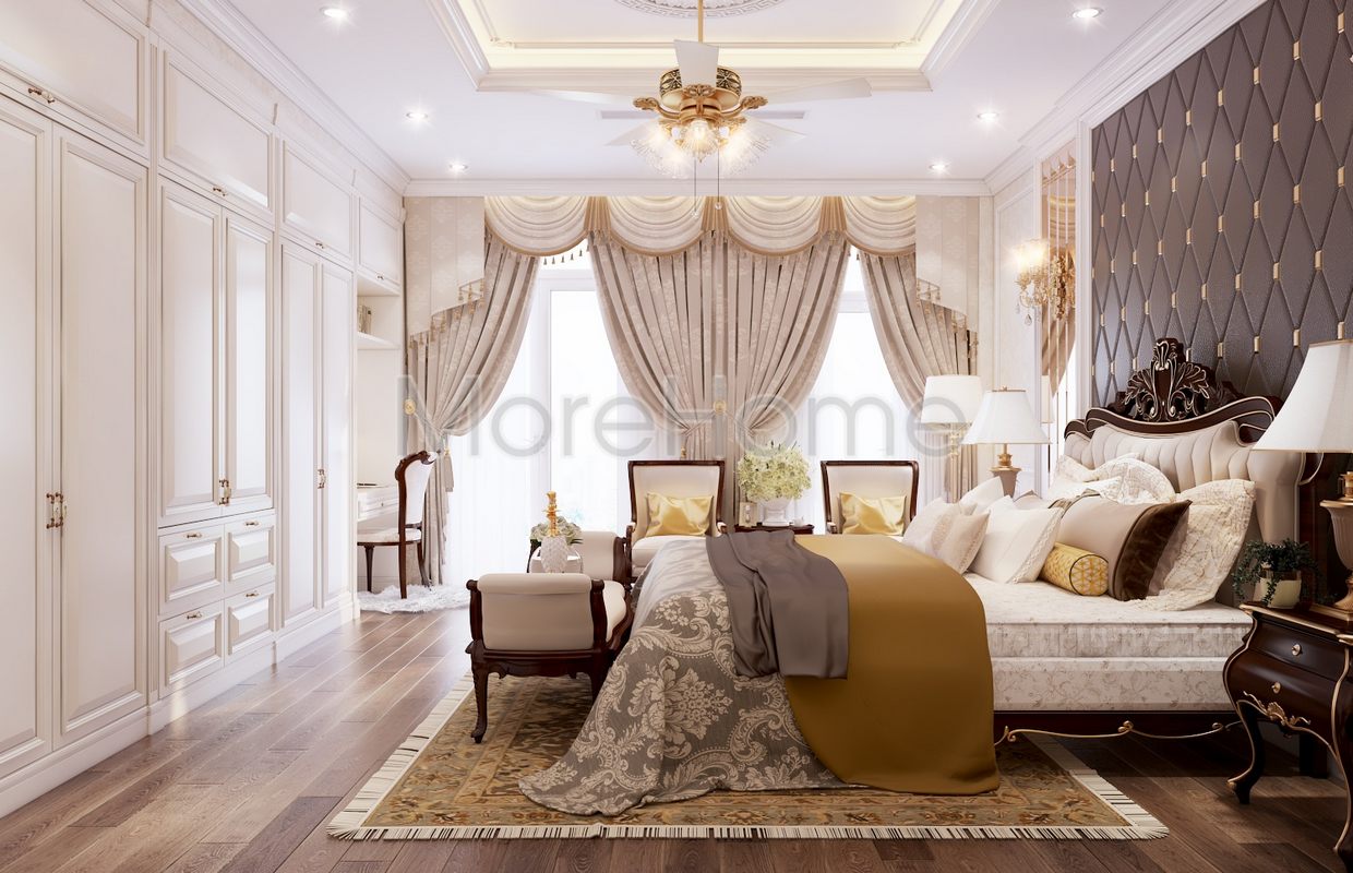 Thiết kế biệt thự tân cổ điển Tân Bình phong cách quý tộc sang trọng