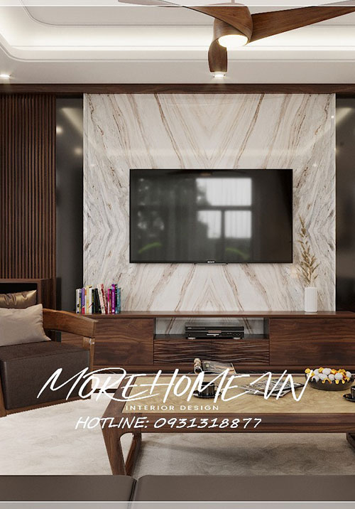  Thiết kế nội thất Thái Nguyên ấn tượng với nội thất biệt thự gỗ óc chó sang trọng