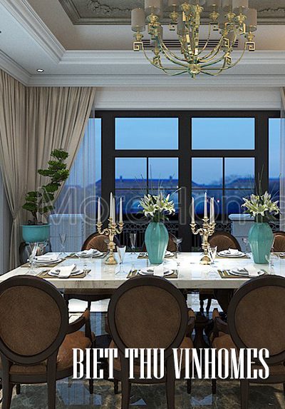Thiết kế biệt thự Vinhome Central Park Tân Cổ Điển quý phái