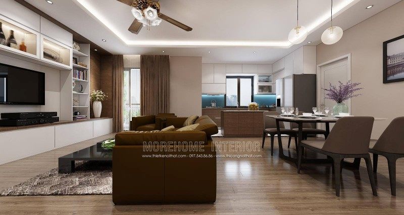 Thiết kế nội thất căn hộ mẫu imperia sky garden 423 minh khai hà nội
